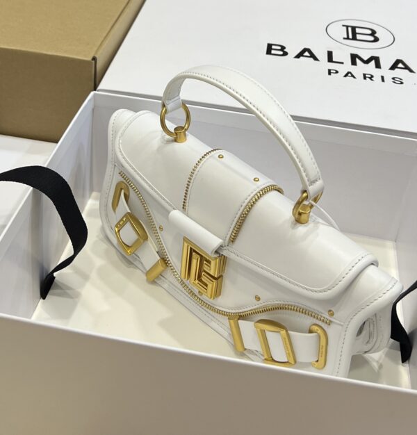 Balmain original single cowhide genuine leather  Women's Bag-26cm with original box free shipping