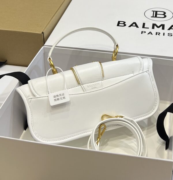 Balmain original single cowhide genuine leather  Women's Bag-26cm with original box free shipping