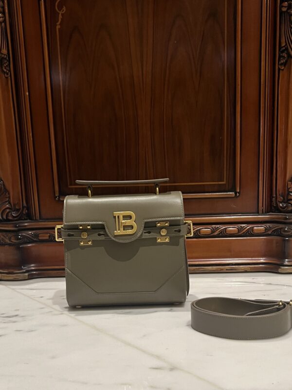 Balmain original single cowhide genuine leather  Women's Bag-23cm  with original box free shipping