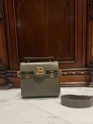 Balmain original single cowhide genuine leather  Women's Bag-23cm  with original box free shipping