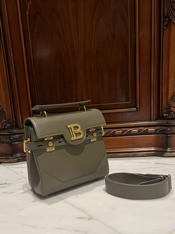 Balmain original single cowhide genuine leather  Women's Bag-23cm  with original box free shipping