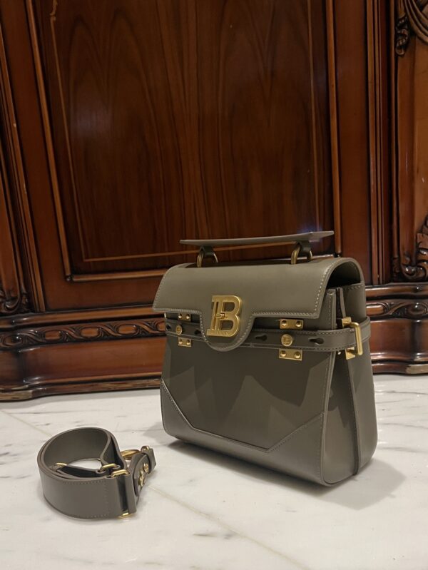 Balmain original single cowhide genuine leather  Women's Bag-23cm  with original box free shipping