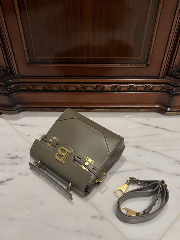 Balmain original single cowhide genuine leather  Women's Bag-23cm  with original box free shipping