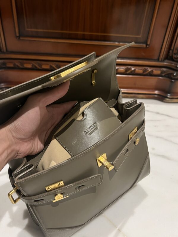 Balmain original single cowhide genuine leather  Women's Bag-23cm  with original box free shipping