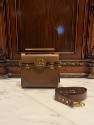 Balmain original single cowhide genuine leather  Women's Bag-23cm  with original box free shipping