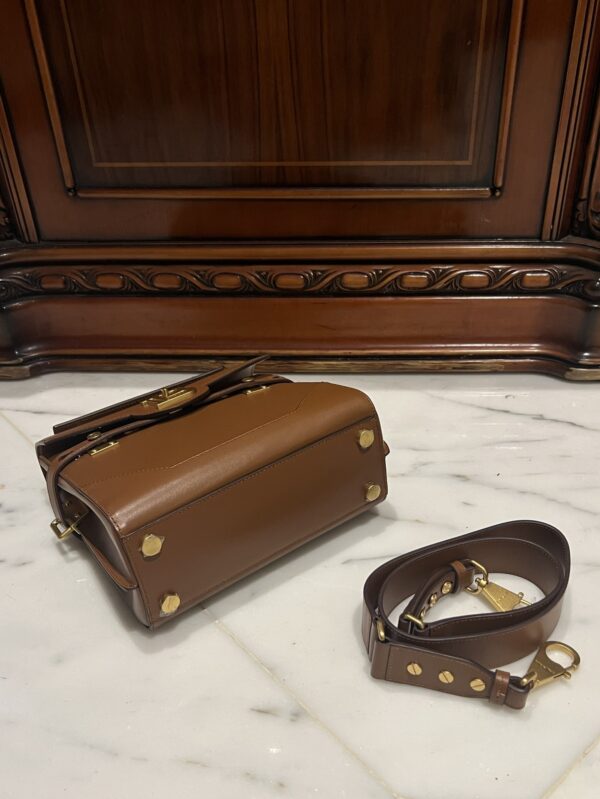 Balmain original single cowhide genuine leather  Women's Bag-23cm  with original box free shipping