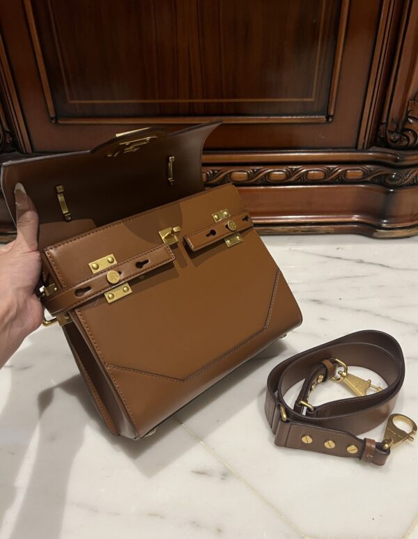 Balmain original single cowhide genuine leather  Women's Bag-23cm  with original box free shipping