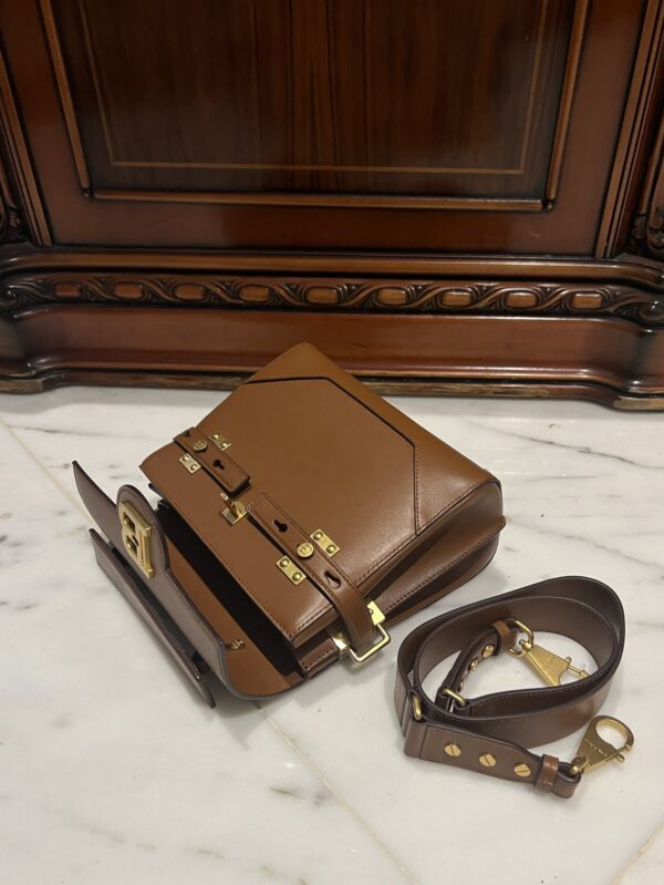 Balmain original single cowhide genuine leather  Women's Bag-23cm  with original box free shipping