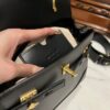 Balmain original single cowhide genuine leather  Women's Bag-23cm Black with original box free shipping
