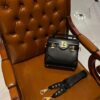 Balmain original single cowhide genuine leather  Women's Bag-23cm Black with original box free shipping