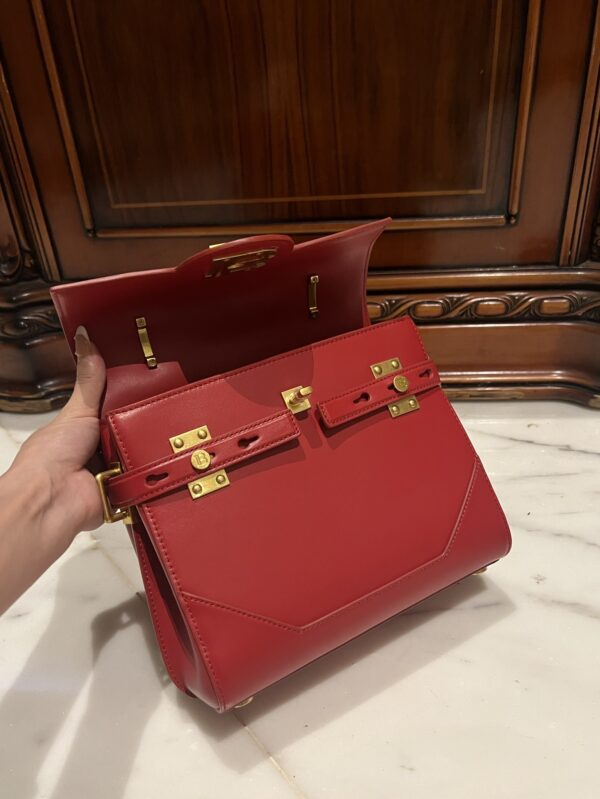 Balmain original single cowhide genuine leather  Women's Bag-23cm with original box free shipping