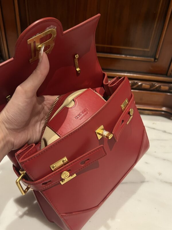Balmain original single cowhide genuine leather  Women's Bag-23cm with original box free shipping