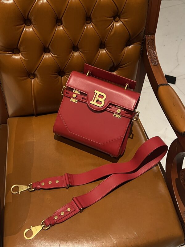 Balmain original single cowhide genuine leather  Women's Bag-23cm with original box free shipping