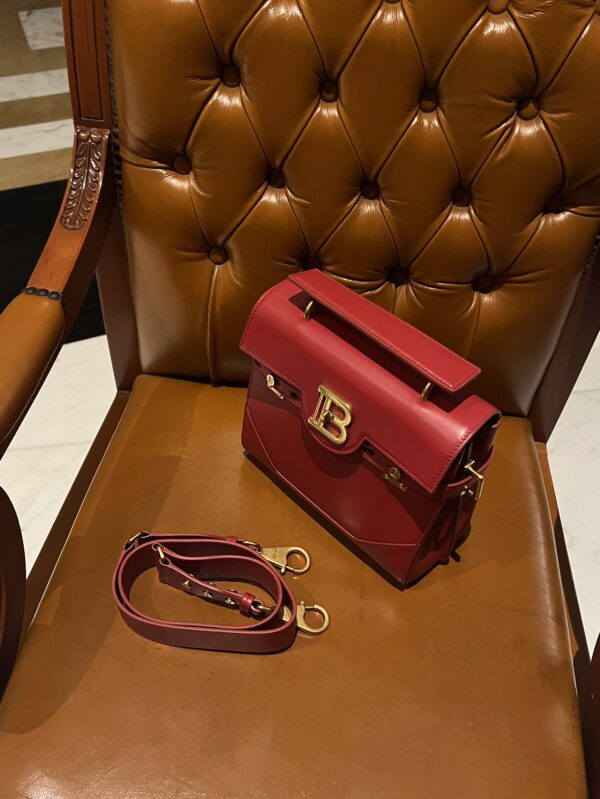 Balmain original single cowhide genuine leather  Women's Bag-23cm with original box free shipping