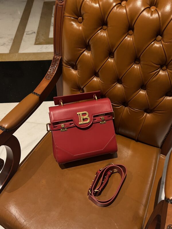 Balmain original single cowhide genuine leather  Women's Bag-23cm with original box free shipping