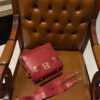 Balmain original single cowhide genuine leather  Women's Bag-23cm with original box free shipping