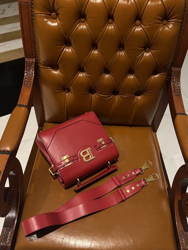 Balmain original single cowhide genuine leather  Women's Bag-23cm with original box free shipping