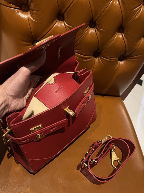 Balmain original single cowhide genuine leather  Women's Bag-23cm with original box free shipping
