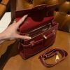 Balmain original single cowhide genuine leather  Women's Bag-23cm with original box free shipping