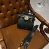 Balmain original single cowhide genuine leather  Women's Bag-23cm blue with original box free shipping