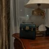 Balmain original single cowhide genuine leather  Women's Bag-23cm blue with original box free shipping