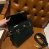 Balmain original single cowhide genuine leather  Women's Bag-23cm blue with original box free shipping