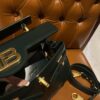 Balmain original single cowhide genuine leather  Women's Bag-23cm blue with original box free shipping