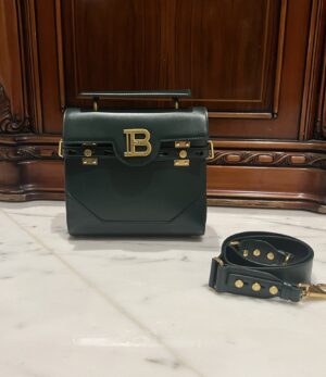 Balmain original single cowhide genuine leather  Women's Bag-23cm  with original box free shipping