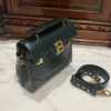 Balmain original single cowhide genuine leather  Women's Bag-23cm  with original box free shipping