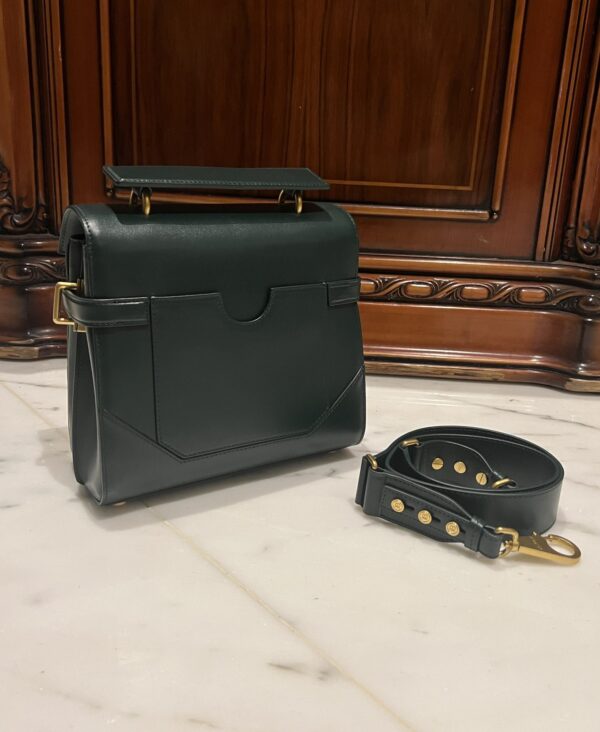 Balmain original single cowhide genuine leather  Women's Bag-23cm  with original box free shipping