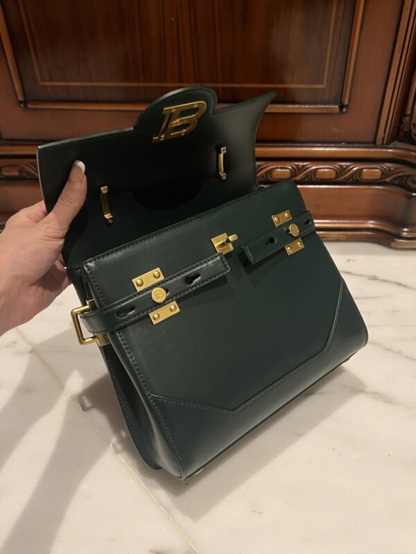 Balmain original single cowhide genuine leather  Women's Bag-23cm  with original box free shipping