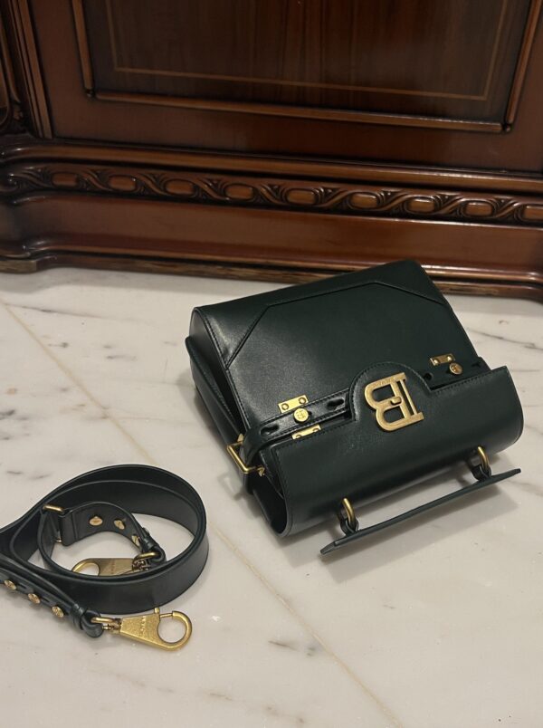 Balmain original single cowhide genuine leather  Women's Bag-23cm  with original box free shipping