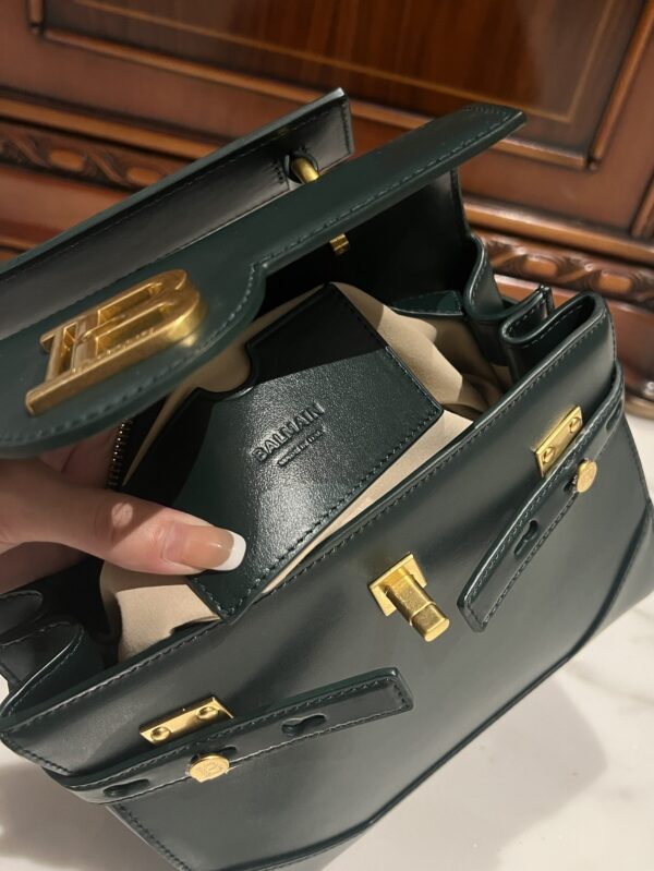 Balmain original single cowhide genuine leather  Women's Bag-23cm  with original box free shipping