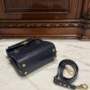 Balmain original single cowhide genuine leather  Women's Bag-23cm blue with original box free shipping