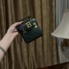 Balmain original single cowhide genuine leather mini  Women's Bag-10cm  with original box free shipping