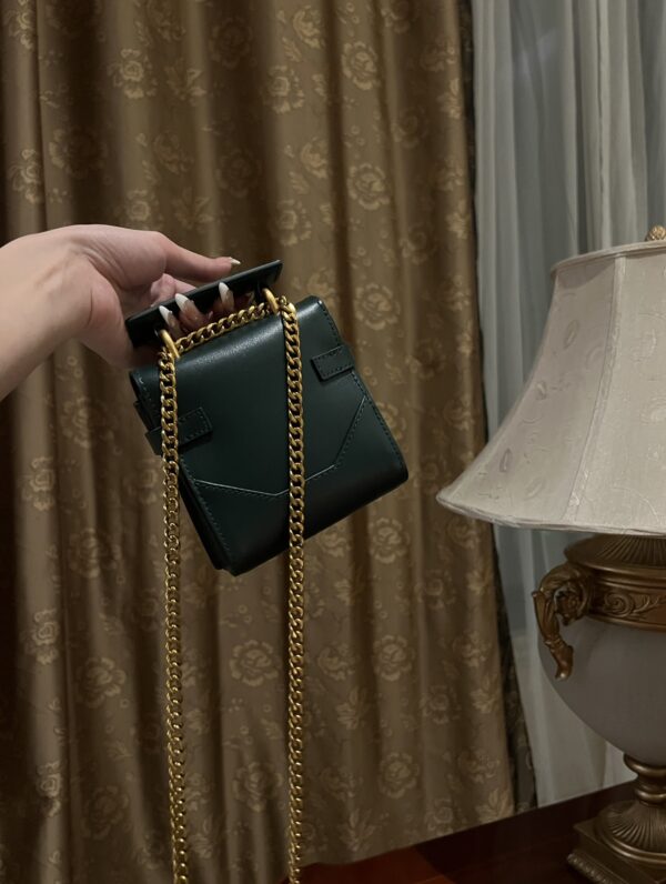 Balmain original single cowhide genuine leather mini  Women's Bag-10cm  with original box free shipping