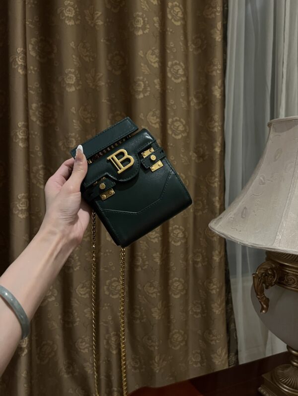 Balmain original single cowhide genuine leather mini  Women's Bag-10cm  with original box free shipping
