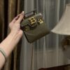 Balmain original single cowhide genuine leather mini  Women's Bag-10cm  with original box free shipping