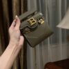 Balmain original single cowhide genuine leather mini  Women's Bag-10cm  with original box free shipping