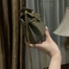 Balmain original single cowhide genuine leather mini  Women's Bag-10cm  with original box free shipping