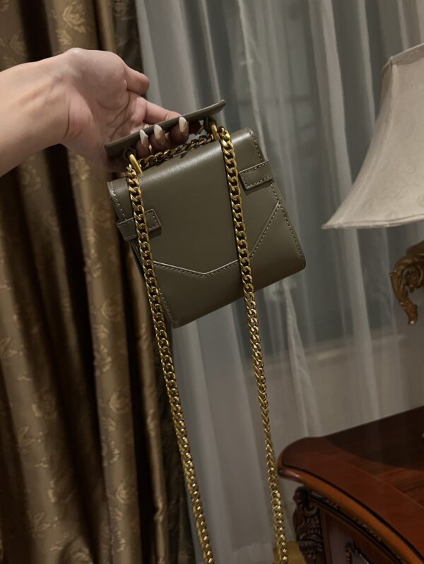 Balmain original single cowhide genuine leather mini  Women's Bag-10cm  with original box free shipping