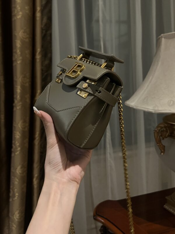 Balmain original single cowhide genuine leather mini  Women's Bag-10cm  with original box free shipping