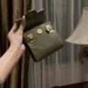 Balmain original single cowhide genuine leather mini  Women's Bag-10cm  with original box free shipping