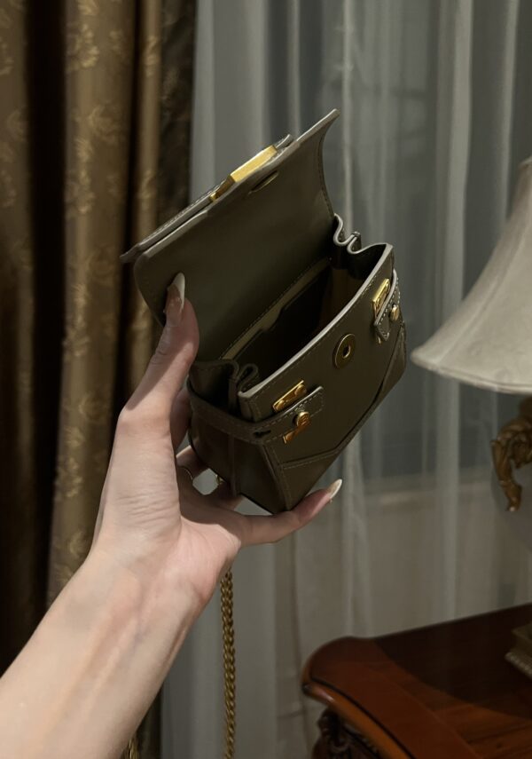Balmain original single cowhide genuine leather mini  Women's Bag-10cm  with original box free shipping