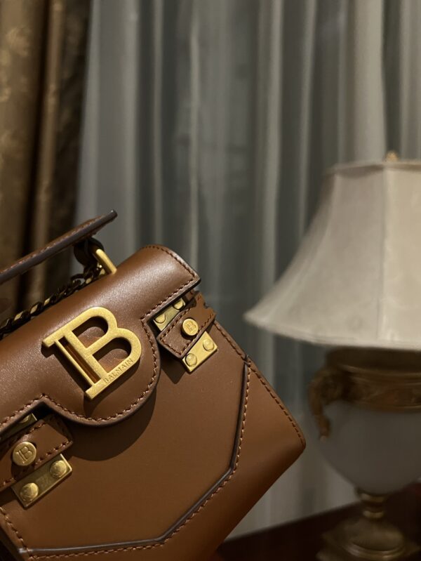 Balmain original single cowhide genuine leather mini  Women's Bag-10cm  with original box free shipping