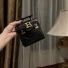 Balmain original single cowhide genuine leather mini  Women's Bag-10cm  with original box free shipping