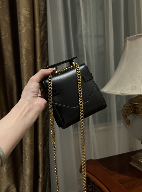 Balmain original single cowhide genuine leather mini  Women's Bag-10cm  with original box free shipping
