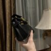 Balmain original single cowhide genuine leather mini  Women's Bag-10cm  with original box free shipping