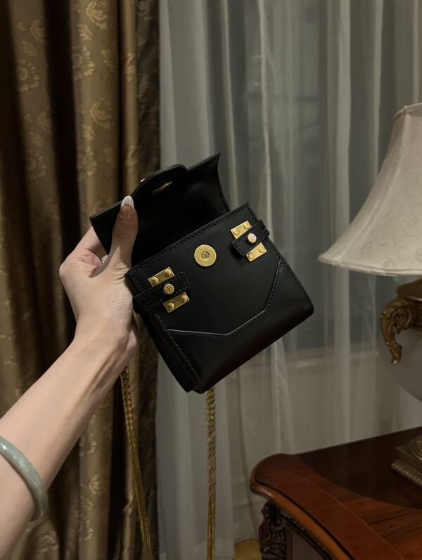 Balmain original single cowhide genuine leather mini  Women's Bag-10cm  with original box free shipping