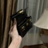 Balmain original single cowhide genuine leather mini  Women's Bag-10cm  with original box free shipping